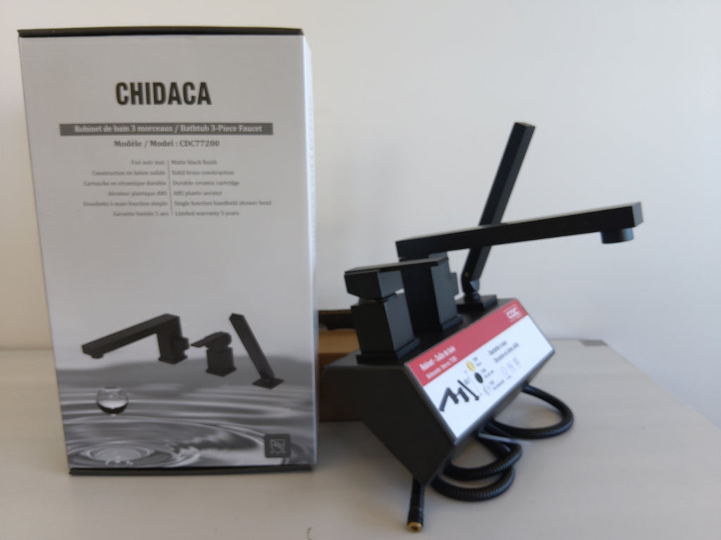 Robinet Noir mat 4-1/3''