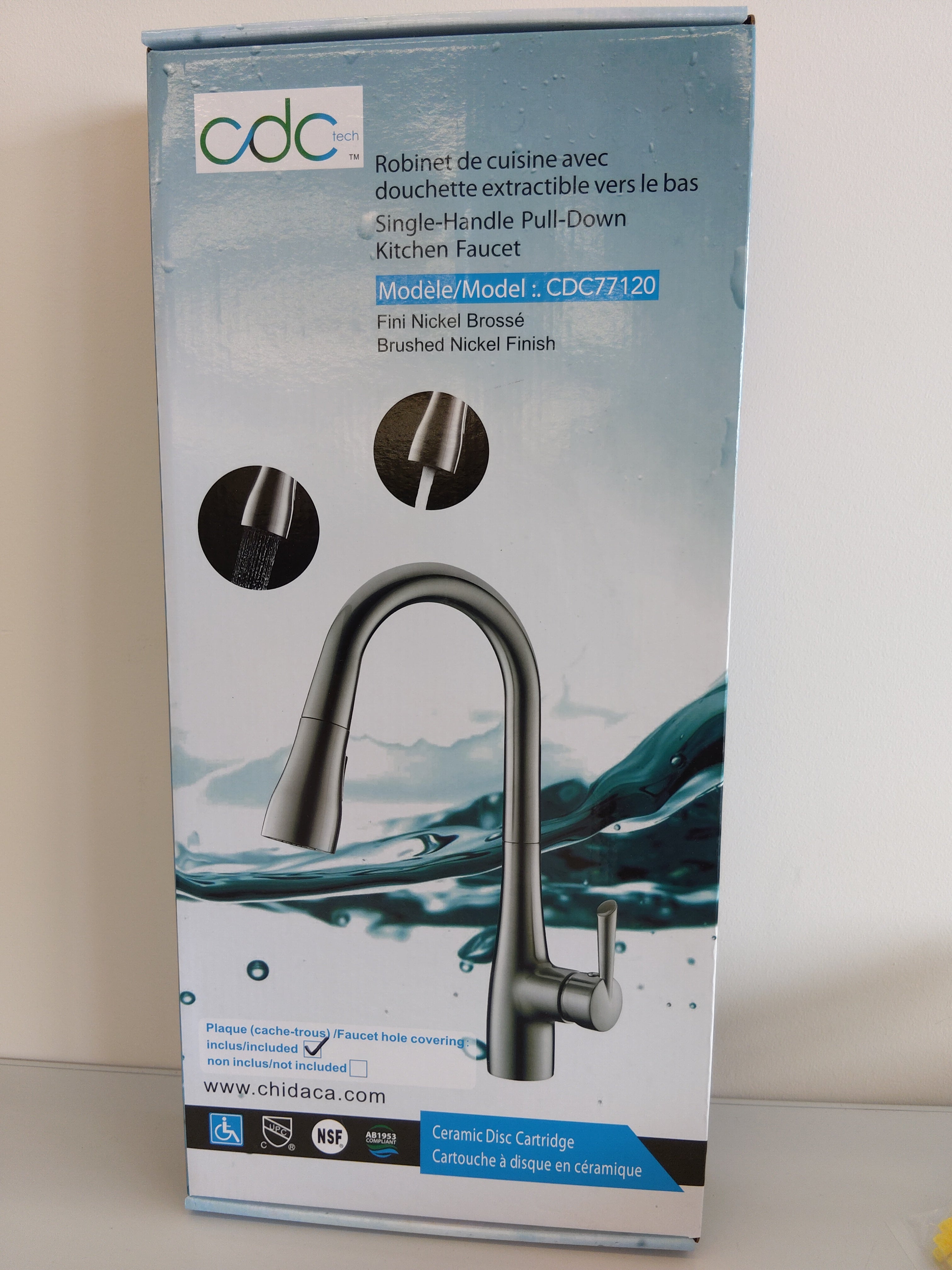 Robinet Nickel brossé 16''