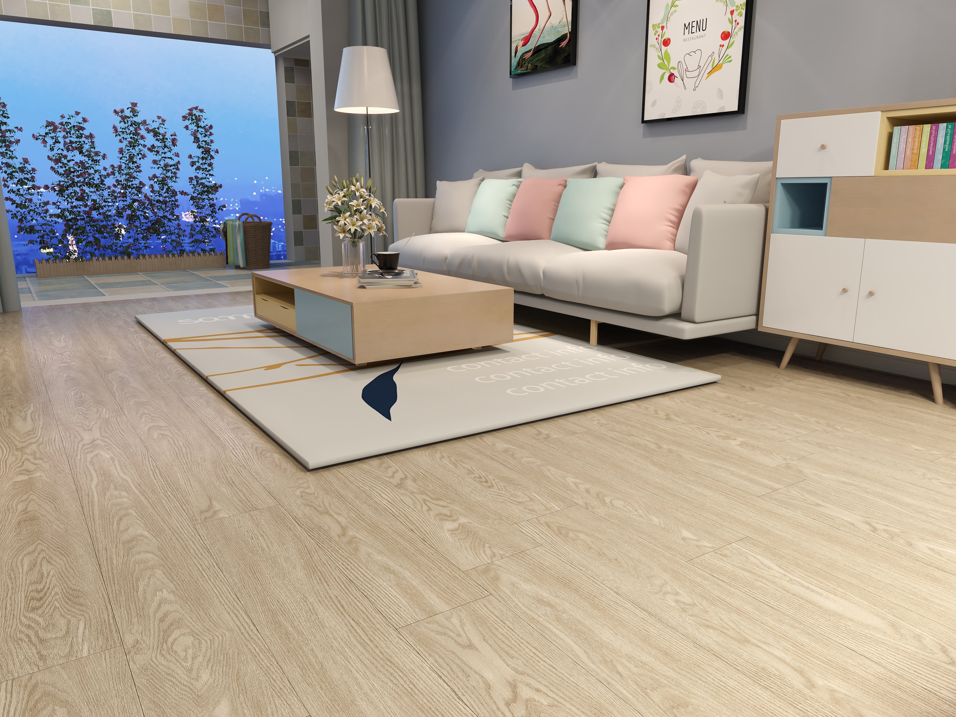 Plancher Vinyle clic SPC . boîte de 24,16 pi².      CRD002