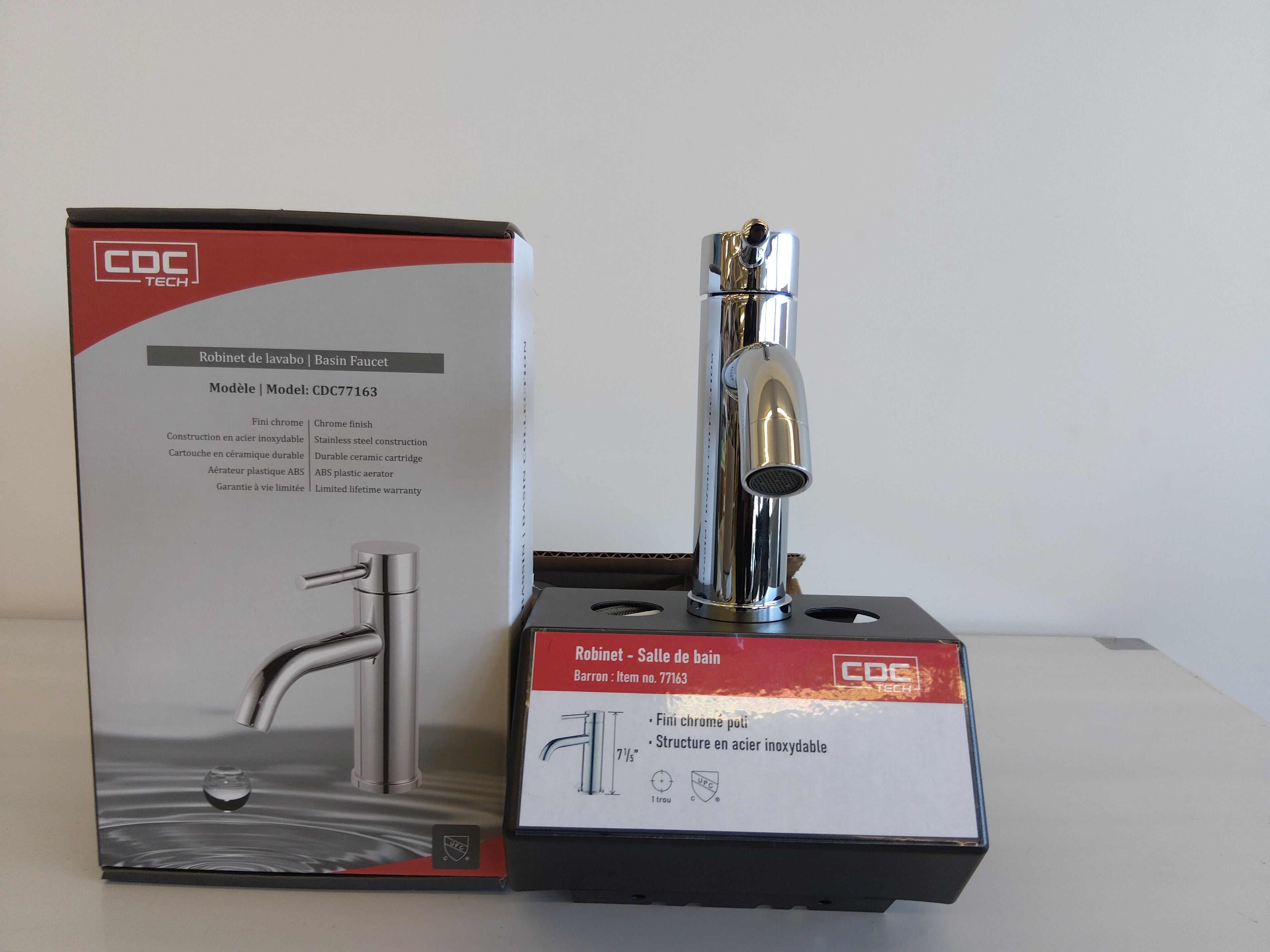 Robinet Chromé poli 7,2''