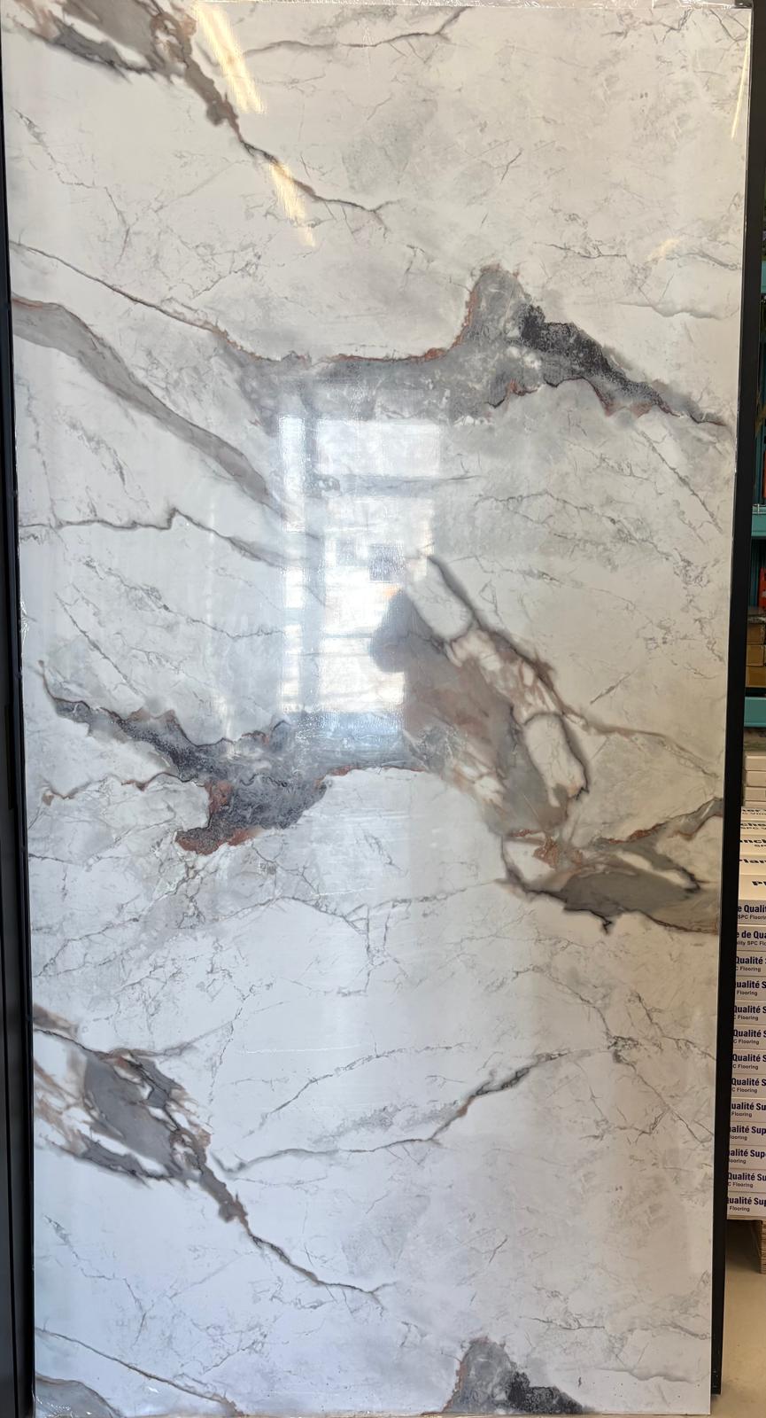 Panneau PVC imitation marbre 4 pieds x 8 pieds - FM 1