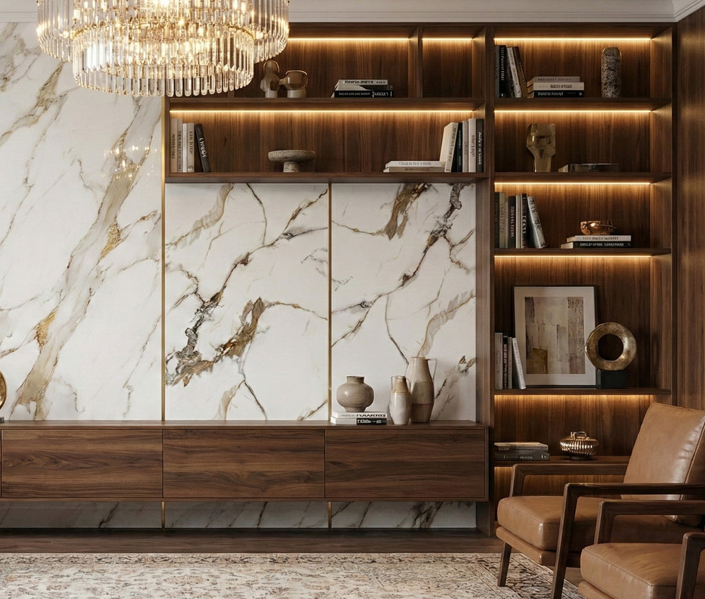 Panneau PVC imitation marbre 4 pieds x 8 pieds - FM 13