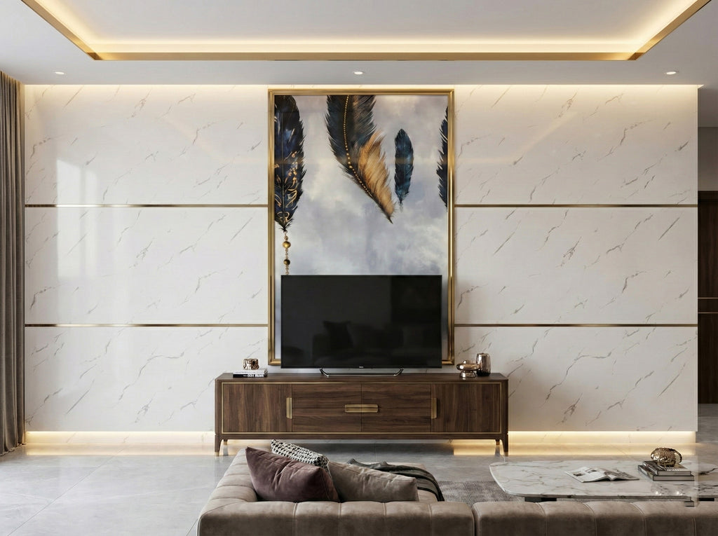 Panneau PVC imitation marbre 4 pieds x 8 pieds - FM 10