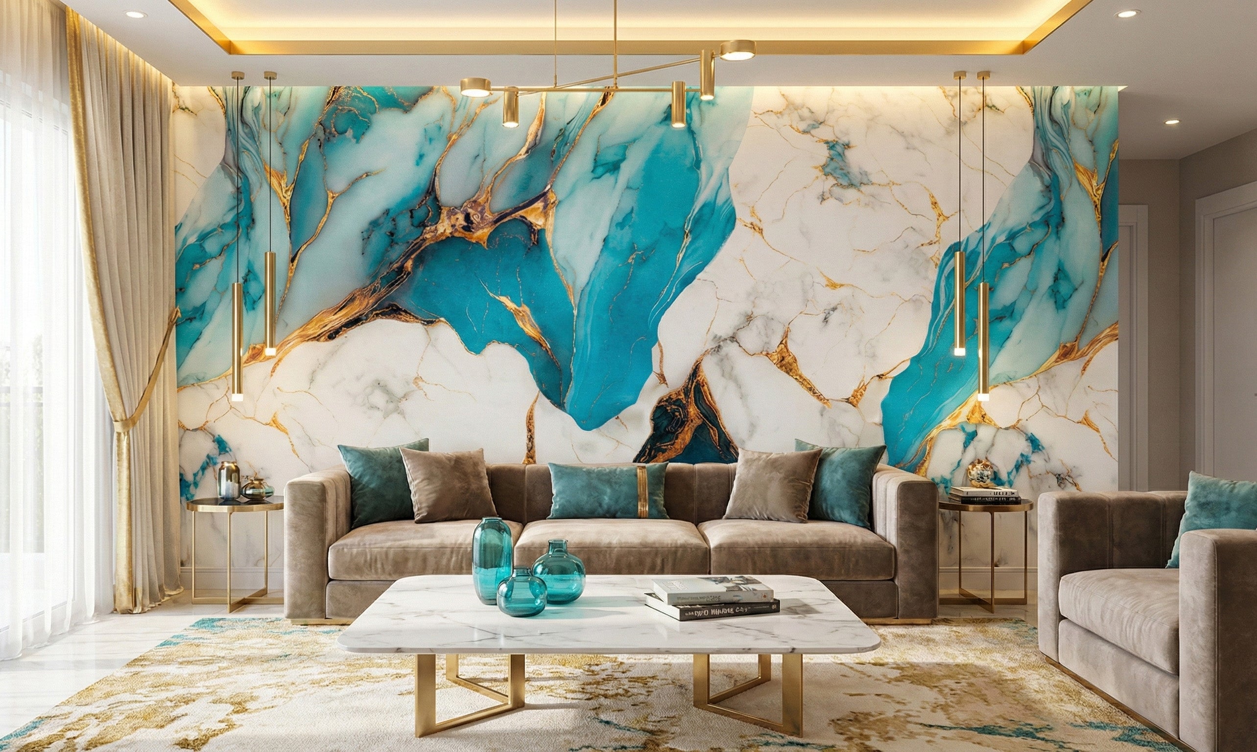 Panneau PVC imitation marbre 4 pieds x 8 pieds - FM 8