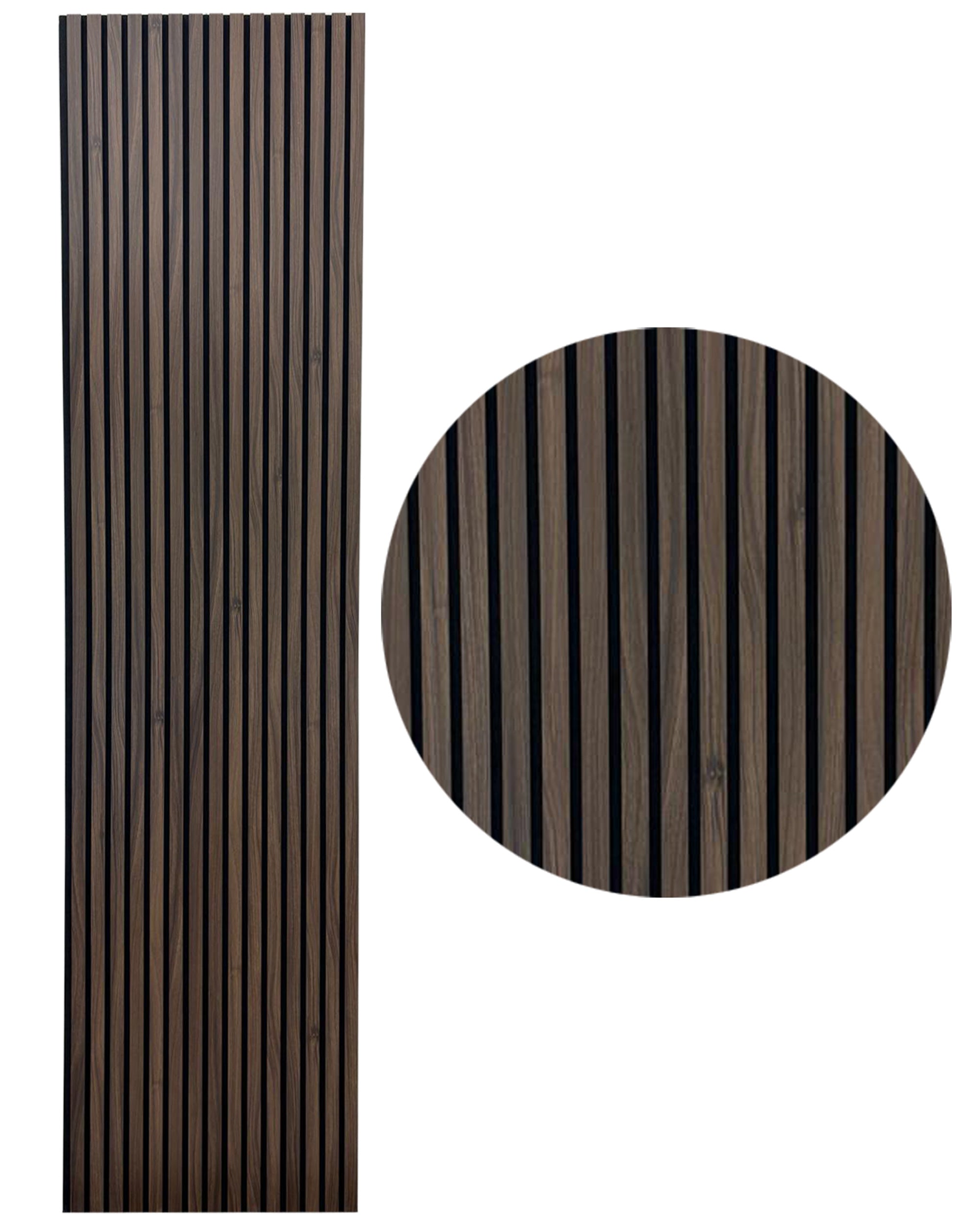 Mur de lattes de bois noir | Coin Reno Deco