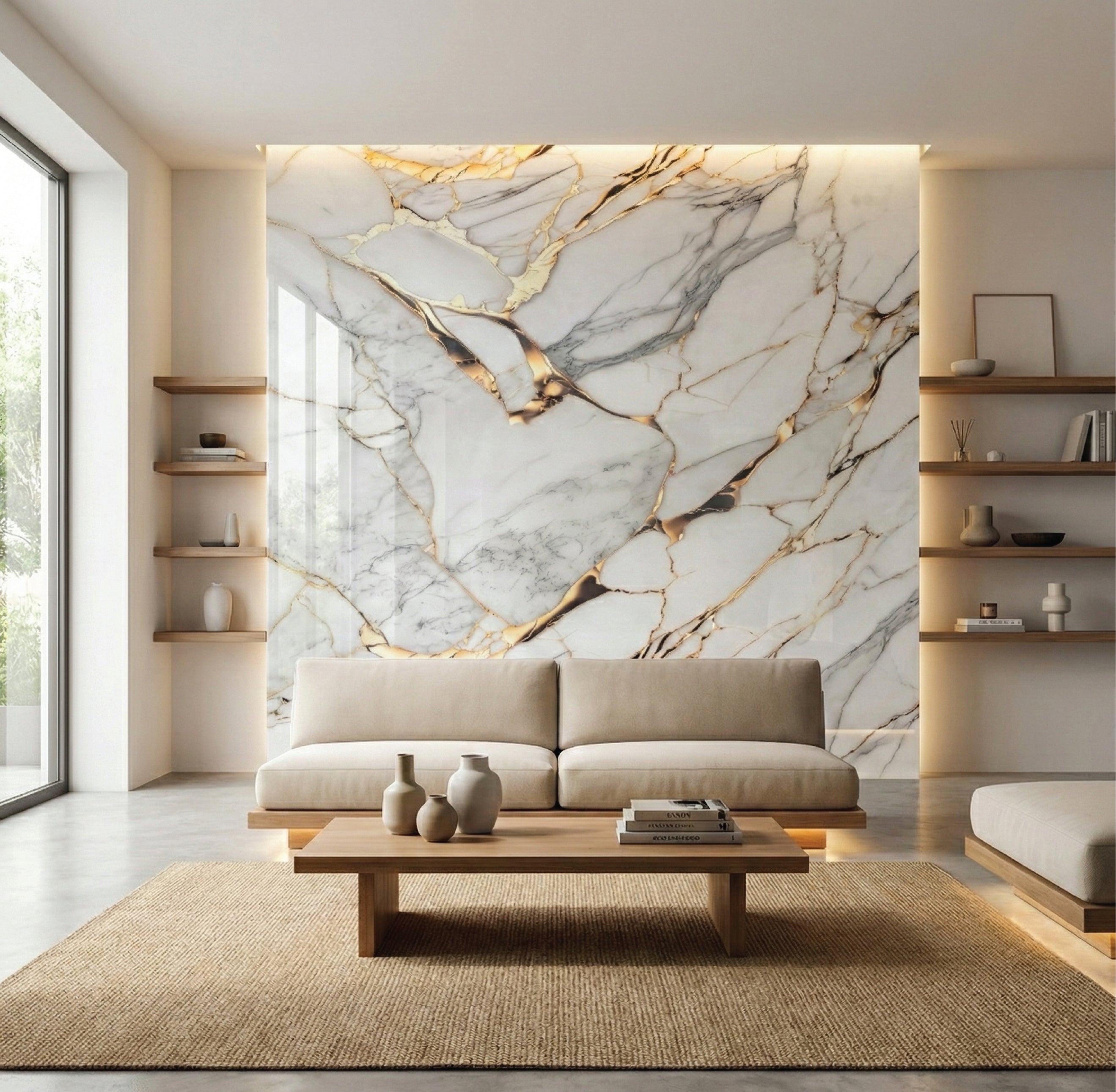 Panneau PVC imitation marbre 4 pieds x 8 pieds - FM 3